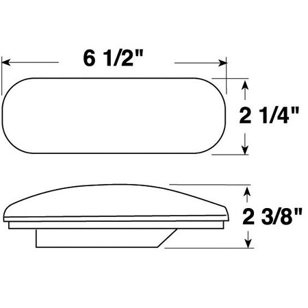 Peterson AMBER OVAL TURN SIGNAL M421A